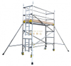 Aluminum Mobile Single Climb Ladder Scaffolding Tower 5m