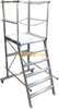Industrial Aluminum Portable Stairs with Platform