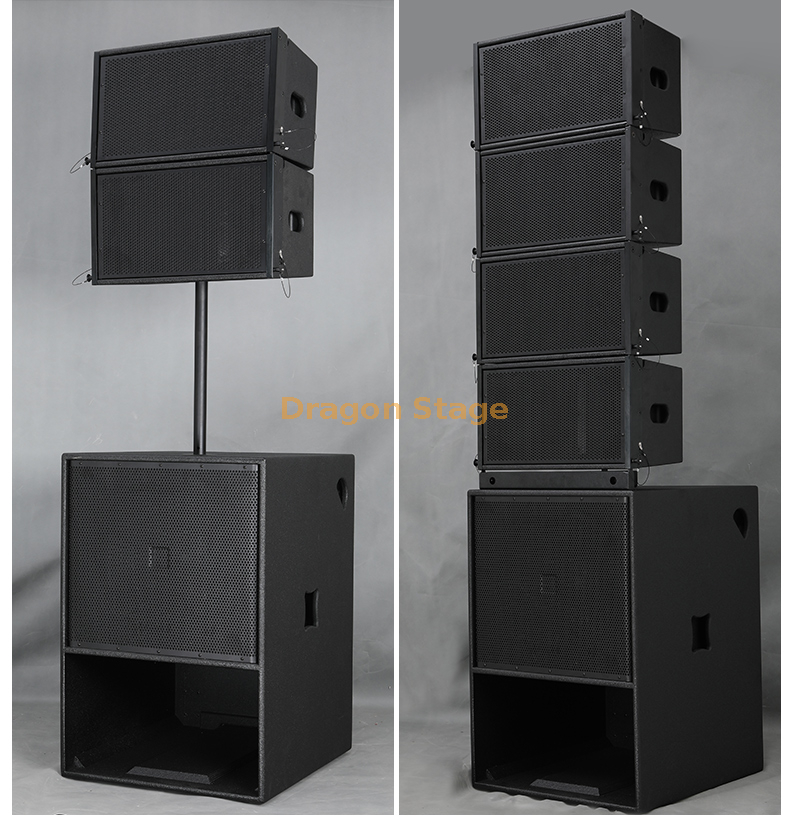 details of Single 10 inch linear array active sound professional high-power remote performance wedding large stage speaker set (3)