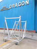Aluminum Mojo Concert Crowd Control Barrier with Barrier Trolley Cart