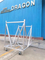 Folding Foldable Aluminum Safety Mojo Barricade Dolly Trolley Concert Style Stage Barrier Cart with Wheels