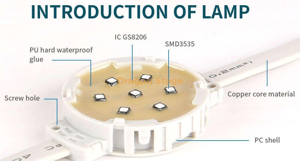 LED Pixel Light 50C Stable Performance SMD3535 Lamp (10)