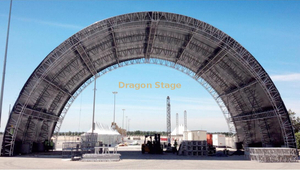 Tunnel Stage Roofing Trusses 20x15x12m
