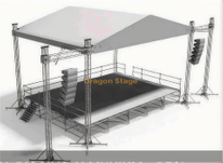 Light Weight Heavy Loading Aluminum Lighting Stage Roof Truss for Outdoor Events 18x12x10m