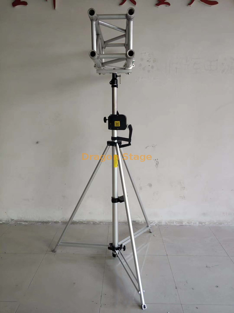 Aluminum Short Pole Manual Dj Light Truss Stand (2)