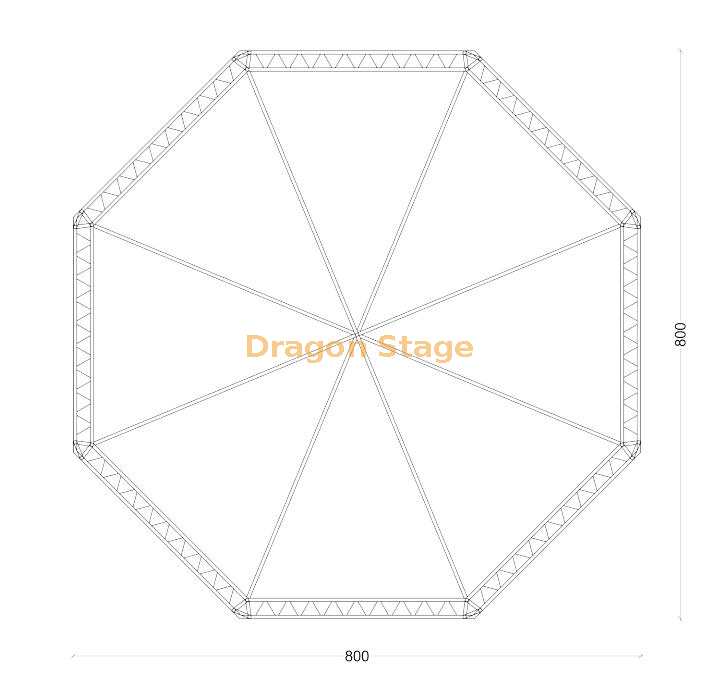 Custom Aluminum Octagon Stage Truss (2)