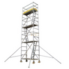 Aluminum Mobile Single Climb Ladder Scaffolding Tower 5m