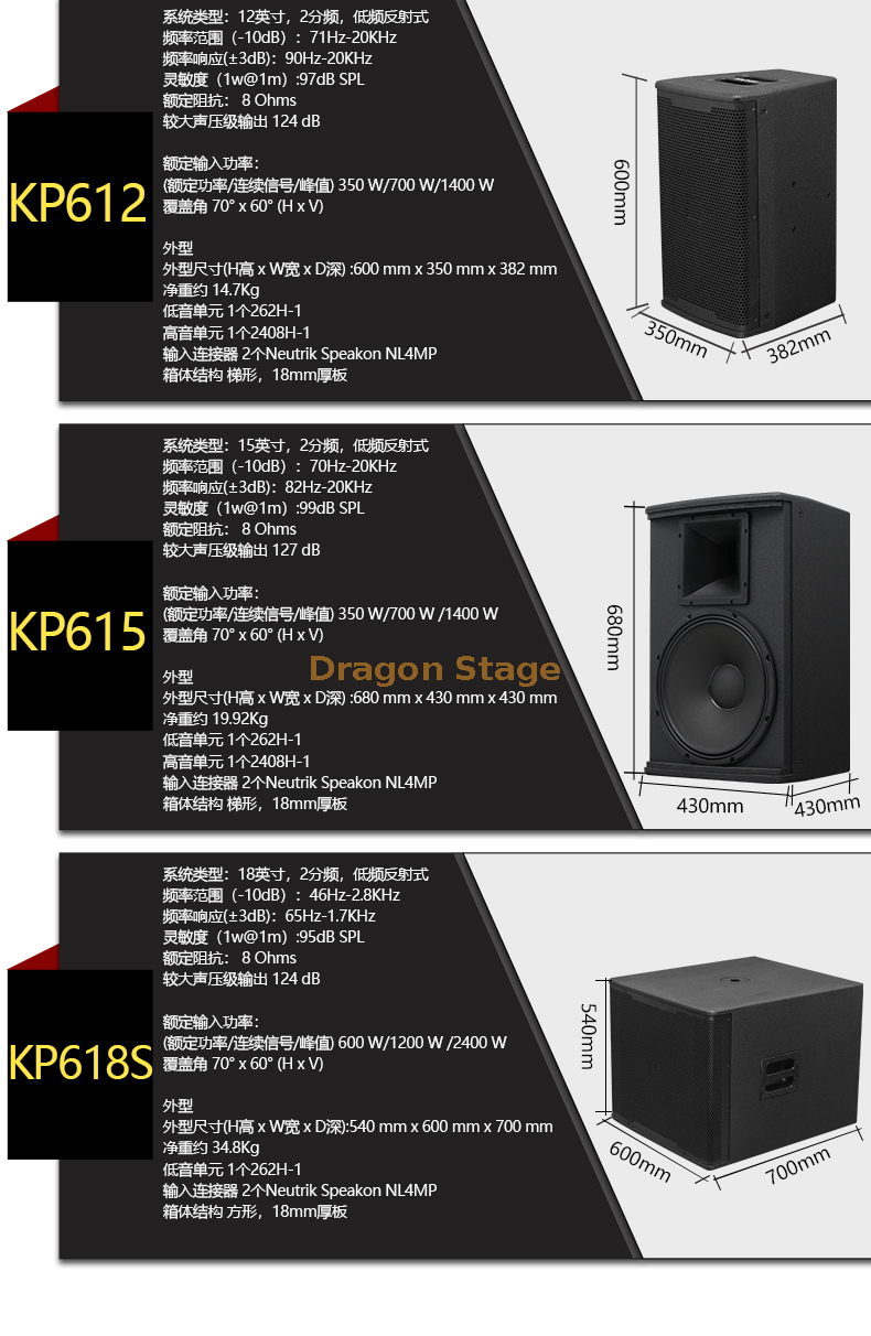 details Single 10-inch 12-inch 15-inch Professional Bar KTV Speaker Home Stage Audio (1)