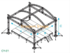 Portable Lightweight Aluminum Truss Curved Roof Truss for Design Concert Stage Truss Display 15x10x8m