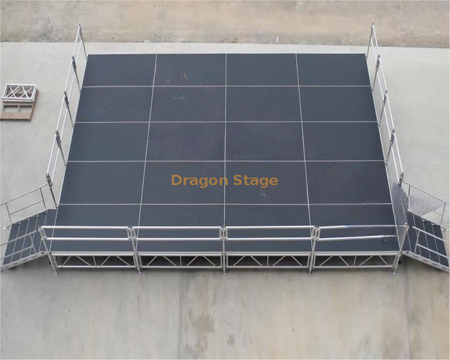 Aluminum Assembling Stage 40x20 Feet with Stairs And Guard Rails