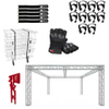 Global Truss 20\'x20\' Center Beam Trade Show Booth with Accessories Package