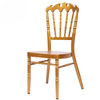 Foshan Furniture Theme Restaurant Ancient Castle Chair Wedding Banquet Chair European Dining Chair Aluminum Alloy Bamboo Joint Chair Manufacturer Direct Delivery
