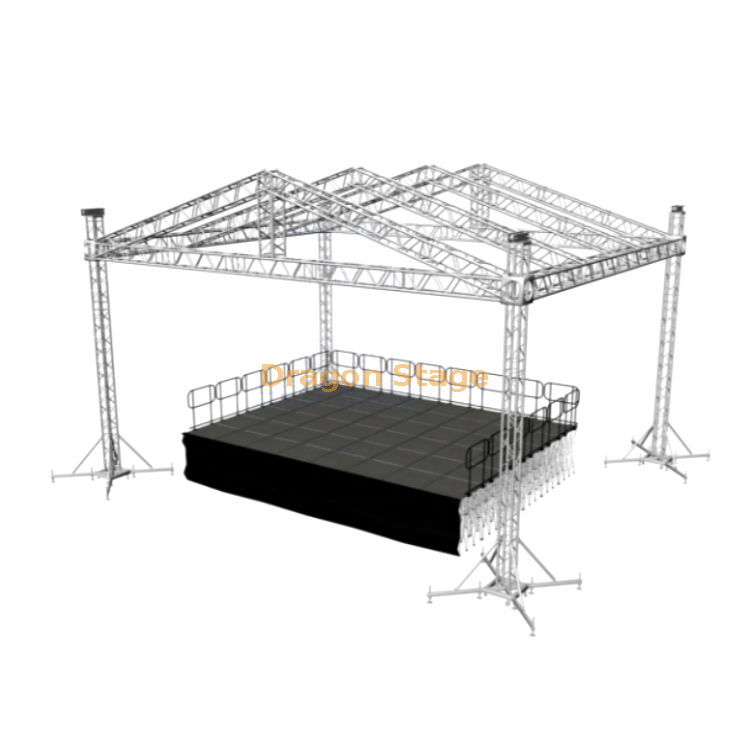 Aluminum Lighting Square Roofing Truss Structure for Event Part 8x8x6m