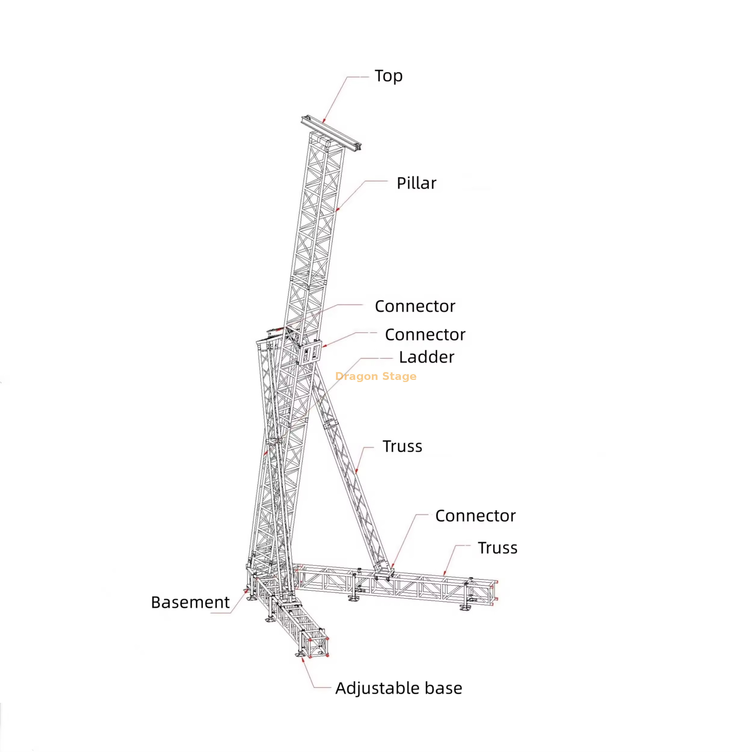 Aluminum Line Array Speaker Truss Tower Aluminum Line Array Speaker Truss Tower