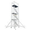Aluminum Tower Mobile Portable Double scaffolding with step ladder 5.22m