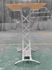 OEM Branding Church Speech Podium Rostrum Stand Pulpit Lectern with Acylic Topping 