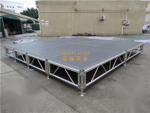 Outdoor Aluminum Simple Church Stage Designs 6.1x6.1m Height 0.6-1m