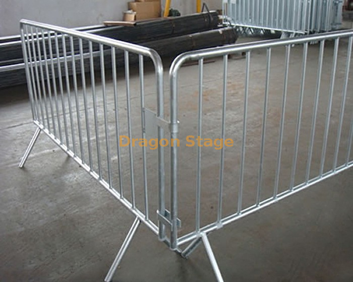 portable galvanised crowd control barriers (20)