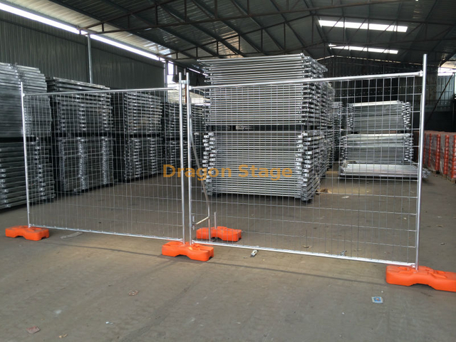 Temporary Galvanized Steel Chain Link Fence Barrier 