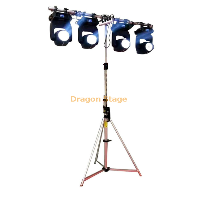 Aluminum Hand Operated Light Stand, Sound Stand, Beam Parcan Surface Light Bracket, Lifting Tripod T-frame