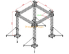 Truss Display System Lights Event Truss for Sale 3x3x4m