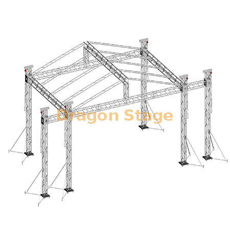 Aluminum Stage for Outdoor Event Stage Equipment Truss System 7x5x6m