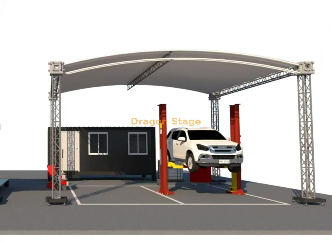 Aluminum Roof Truss for Car Parking Aluminum Roof Truss for Car Parking
