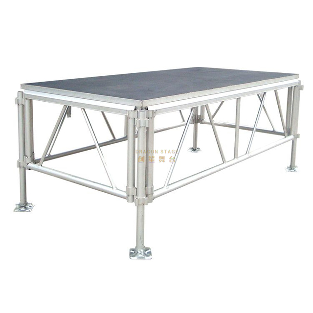 Square Portable Outdoor Stage for Sale 2.44x6m Height 0.6-1m