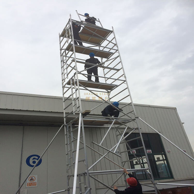 bracket portable double scaffolding with climbing ladder