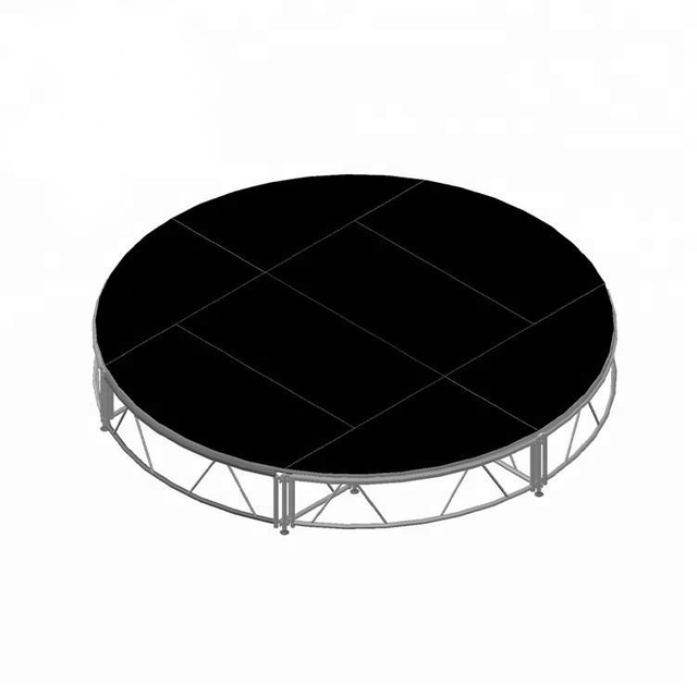 Aluminum Strong Round Portable Runway Outdoor Truss Stage for Circus Performance 4.6m Diameter