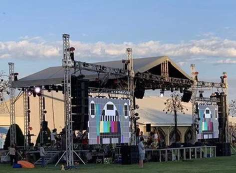 outdoor event stage truss system