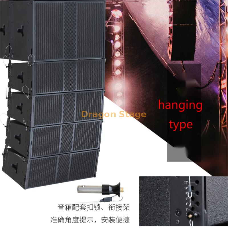 Main Speaker Dual 8 10 12 Inch Linear Array Speaker Large Outdoor Performance Wedding Remote Professional Stage Sound Set (8)