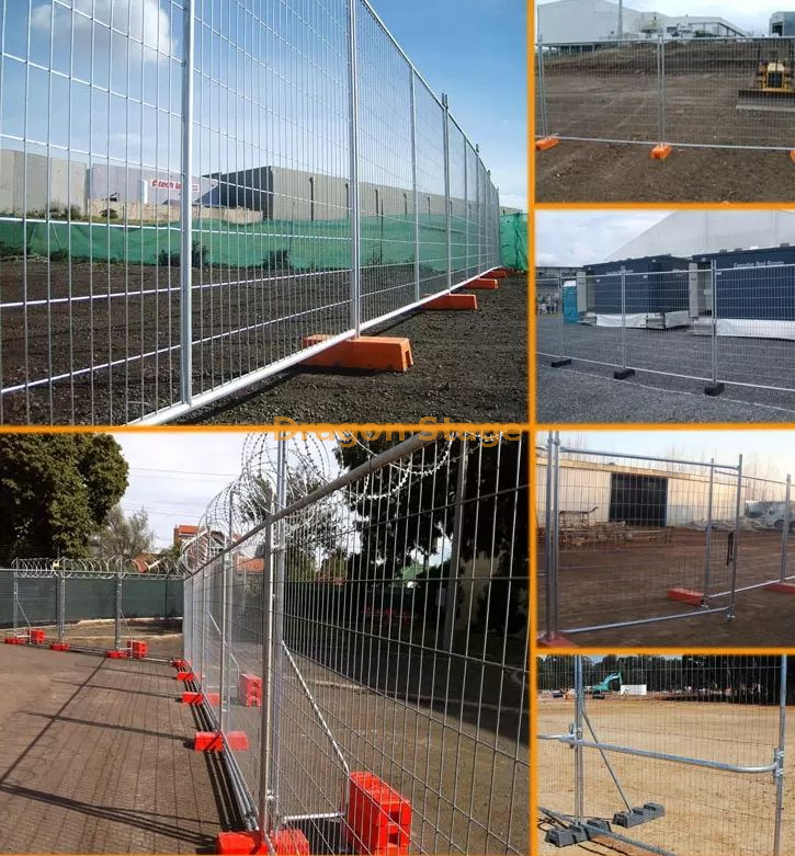 Temporary Galvanized Steel Chain Link Fence Barrier (6)