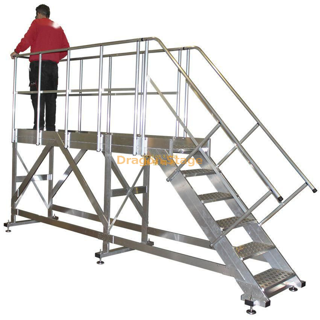 Industrial Walkway Aluminum Platform Aluminum Step Ladder Platform Supplier