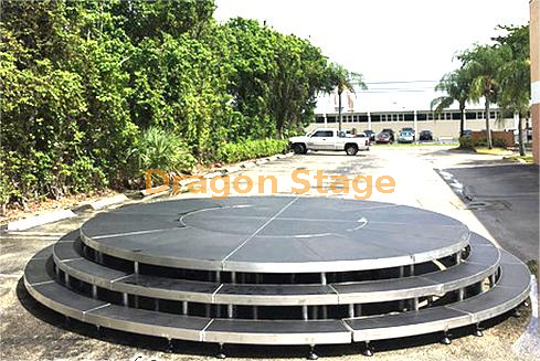Wooden Deck Aluminum Arena Circular Stage 5m Diameter