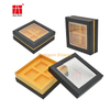 ALLICO Custom Printed Two-piece Lid And Base Moon Cake Packaging Gift Box With Window With Interval