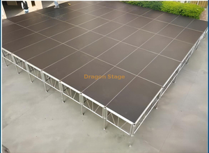 Custom Aluminum Portable Stage Decks Custom Square Portable Stage Decks 39x19.52m Height 1.6-2m