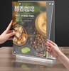 Transparent Acrylic Disaply Holder for Menu Adverting Sign Holder on Table 