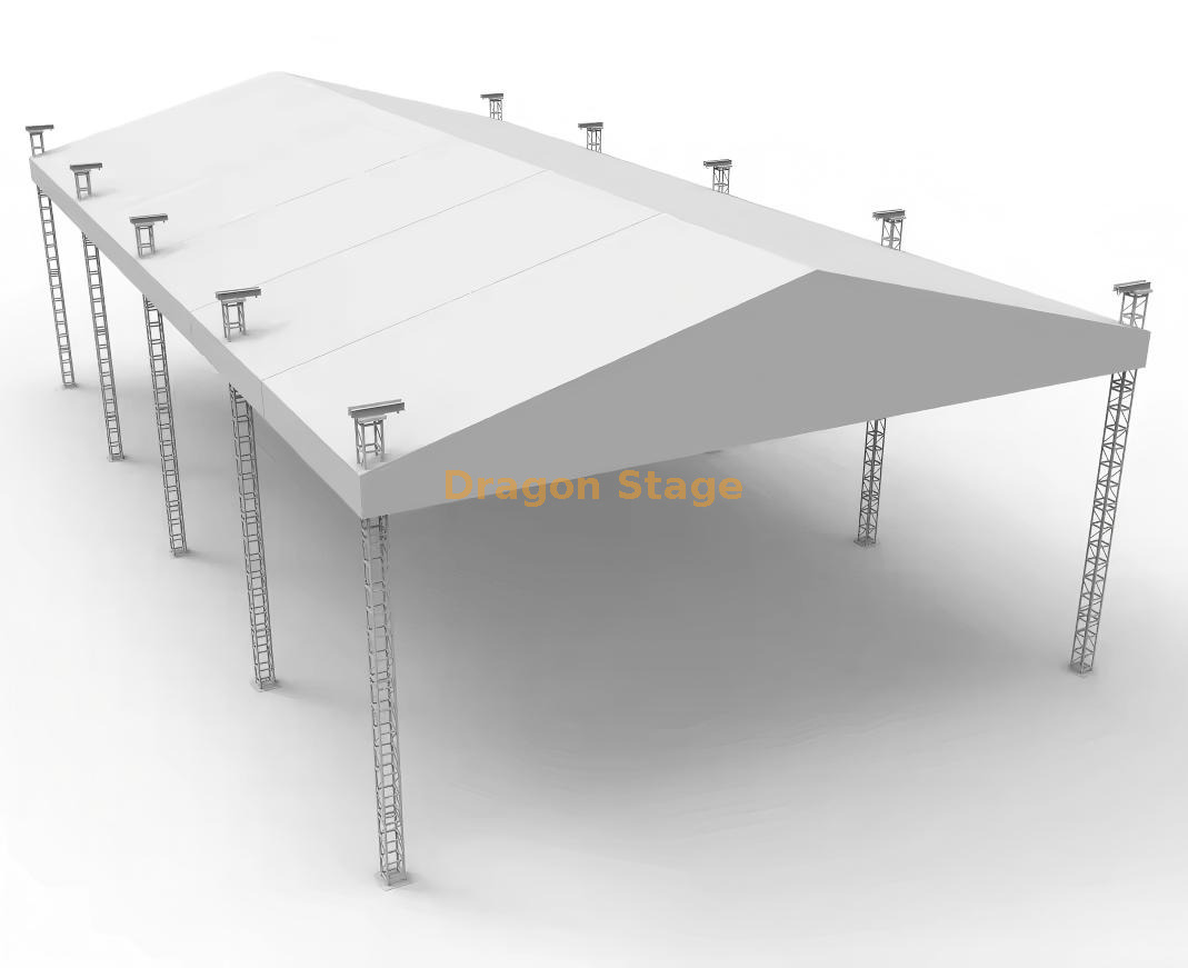 20mx40x9m Extra-Large Modular Aluminum Ground Support Truss Structure (2) 20mx40x9m Extra-Large Modular Aluminum Ground Support Truss Structure (2)