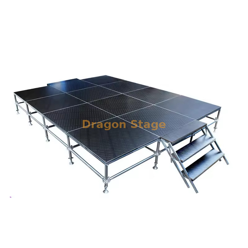 4.88x3.66m Outdoor Quick-Assembly Aluminum Steel Stage for Weddings Concerts (2) 4.88x3.66m Outdoor Quick-Assembly Aluminum Steel Stage for Weddings Concerts (2)
