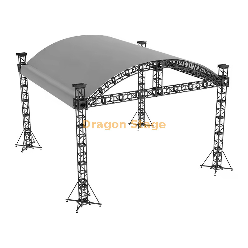 10x8x6m Professional Arched Aluminum Roof Truss System 10x8x6m Professional Arched Aluminum Roof Truss System