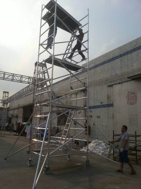 Portable Scaffolding for Sale Factory Price Aluminum Frame Scaffolding Aluminum 6082-T6 750/1350mm Scaffold