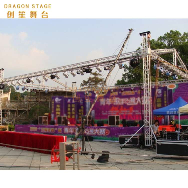concert truss stage assemble