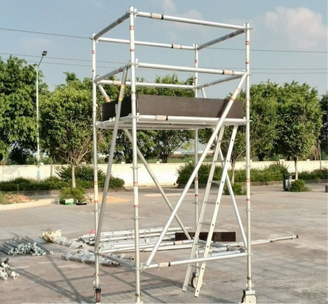 Wholesale Light Weight Double Width Scaffolding Tower for Equipment Testing Repairing And High Level Works