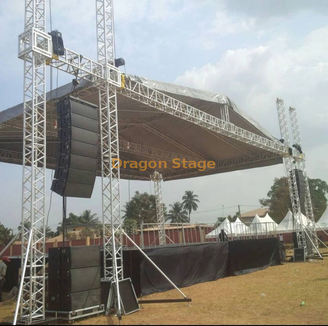 Trade Assurance Outdoor Concert Aluminum Frame Stage Truss Structure for Show Event 20x16x9m