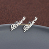 Diy Unique Accessories Jewelry Personalised Custom Name Stainless Steel Initial Stud Earrings