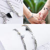 wholesale jewelry custom stainless steel magnetic chain couple magnet bracelet