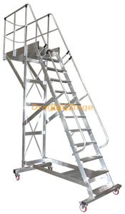 Industrial Portable Stairs with Platform Easy Access for Industrial Area Air Plane Maintenance