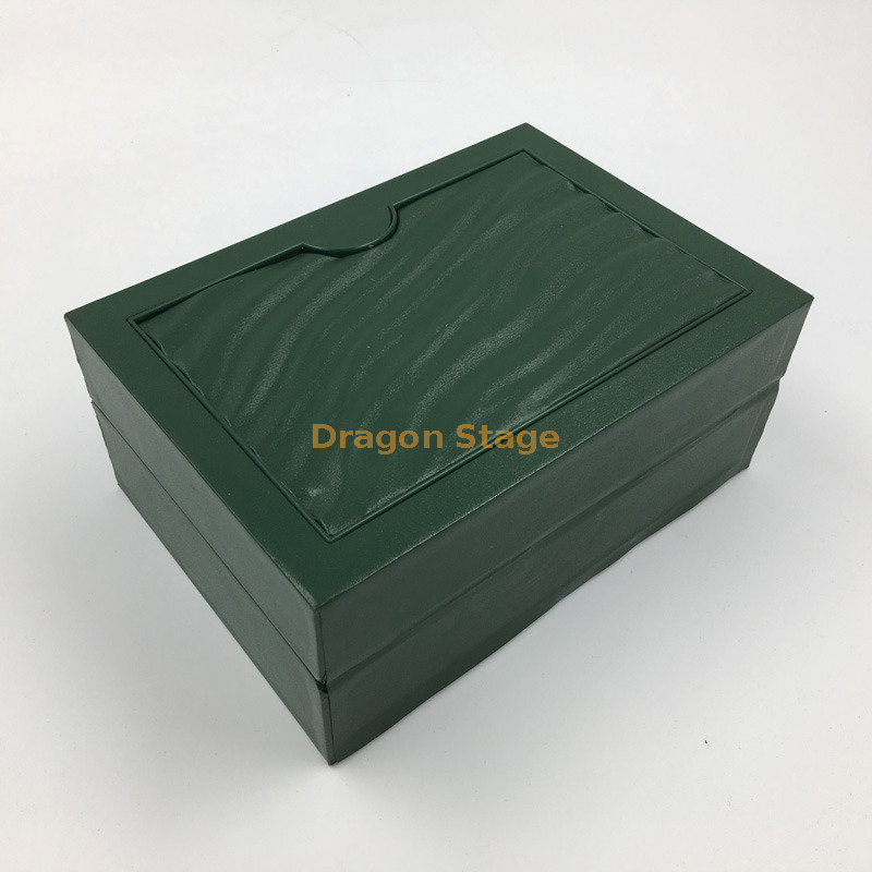 Wooden Box factory customized Classic Custom Olive Green Custom Packaging Leather Watch Box