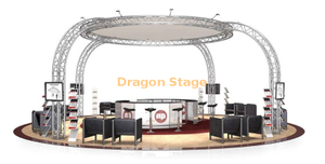 Circle Roof Design 6x6m Booth Stand Truss System